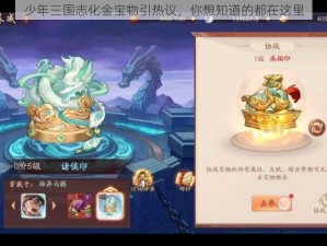 少年三国志化金宝物引热议，你想知道的都在这里