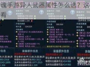 倩女幽魂手游异人武器属性怎么选？这份攻略值得一看