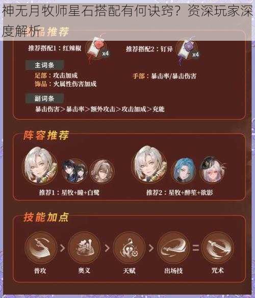 神无月牧师星石搭配有何诀窍？资深玩家深度解析