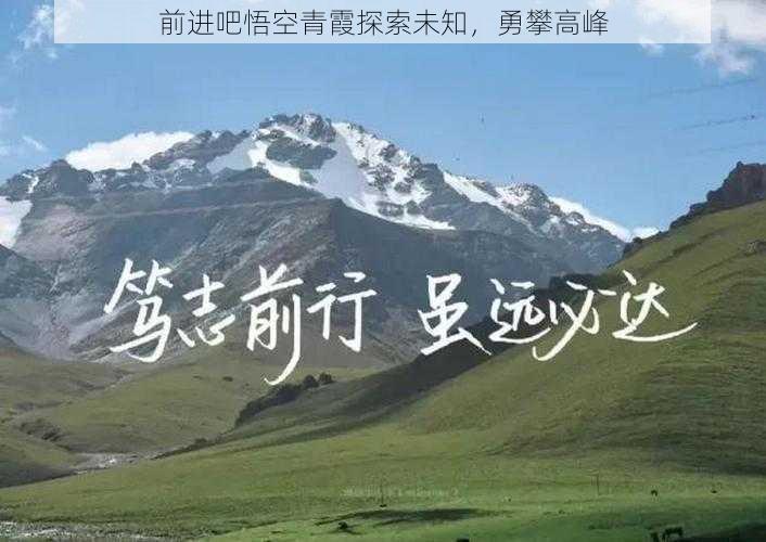 前进吧悟空青霞探索未知，勇攀高峰