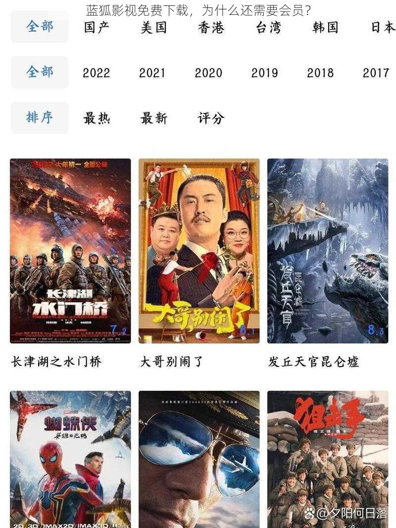 蓝狐影视免费下载，为什么还需要会员？